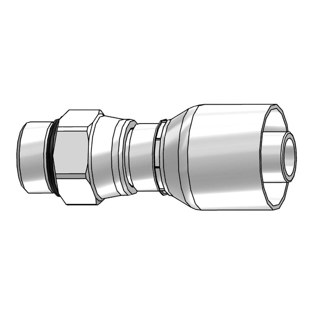 Hydraulic Hose Male Swivel Fitting: 0.75